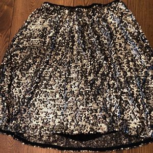 Gorgeous gold sequin skirt